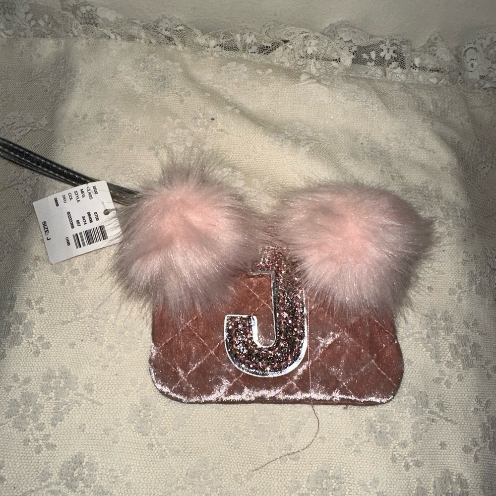 NEW Justice Girls J mini Purse Bag Wristlet Monogrammed with J